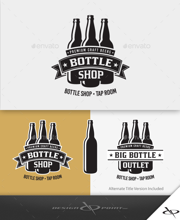 Bottle Shop Logo by designpoint GraphicRiver